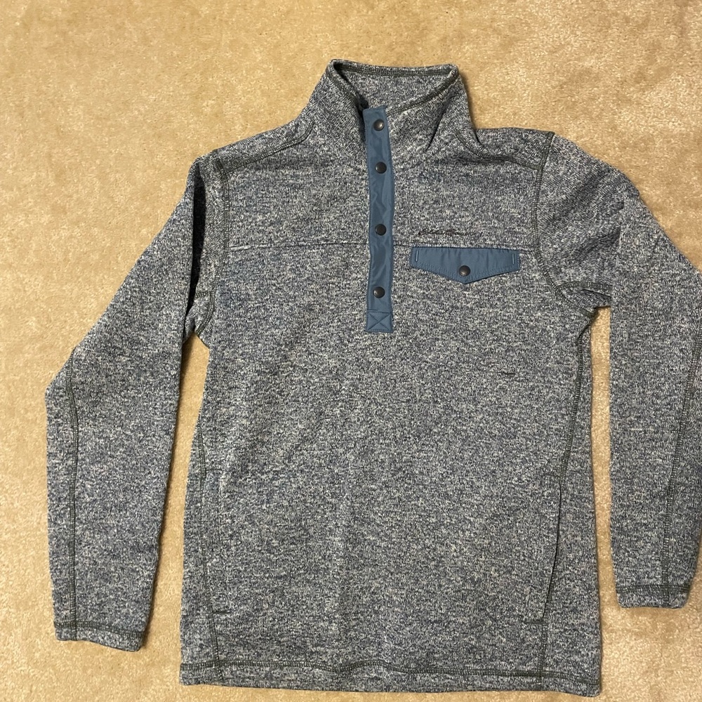 Eddie Bauer Fleece 1/4 Button Up Brand New Size Medium